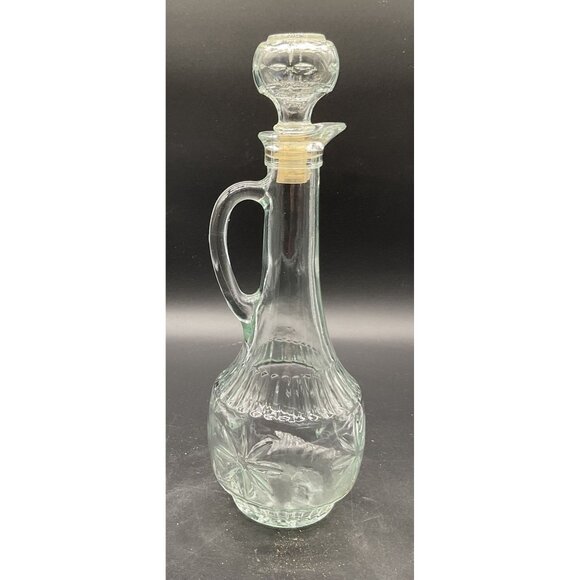 Mogen David Collectors Glass Wine Decanter With Stopper Kosher 12"H USA 1960s - Picture 3 of 9